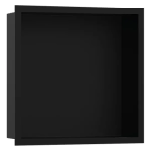 hansgrohe XtraStoris Individual Wandnische Mattschwarz mit Designrahmen 300/300/100, Mattschwarz