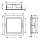 hansgrohe XtraStoris Individual Wandnische Mattschwarz mit Designrahmen 300/300/100, Mattweiß