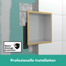 hansgrohe XtraStoris Individual Wandnische Mattweiß mit Designrahmen 300/300/100, Mattweiß