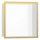 hansgrohe XtraStoris Individual Wandnische Mattweiß mit Designrahmen 300/300/100, Polished Gold Optic