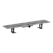 hansgrohe RainDrain Compact Komplettset Duschrinne 800 für flache Installation, Edelstahl gebürstet