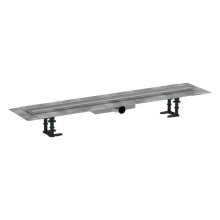hansgrohe RainDrain Compact Komplettset Duschrinne 900 für flache Installation, Edelstahl gebürstet