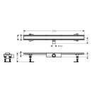 hansgrohe RainDrain Compact Komplettset Duschrinne 900...