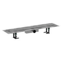 hansgrohe RainDrain Compact Komplettset Duschrinne 800 für Standardinstallation, Edelstahl gebürstet