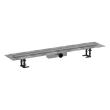 hansgrohe RainDrain Compact Komplettset Duschrinne 1000 für Standardinstallation, Edelstahl gebürstet