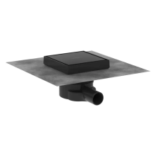 hansgrohe RainDrain Point Komplettset Punktablauf 150/150 rückseitig befliesbar, Mattschwarz