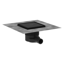 hansgrohe RainDrain Brilliance Komplettset Punktablauf 150/150 rückseitig befliesbar, Mattschwarz
