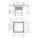 hansgrohe RainDrain Brilliance Komplettset Punktablauf...