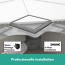 hansgrohe RainDrain Brilliance Komplettset Punktablauf...