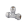 Schlösser Armaturen T-STUECK M. 3 QUETSCHVERSCHR. DN10, 3/8"x10MM, VERCHROMT
