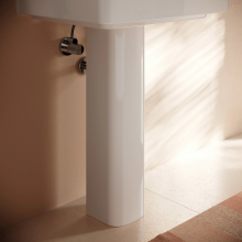 hansgrohe Xanuia Q Standsäule für Waschtische, Weiß
