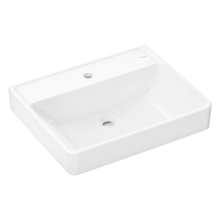 hansgrohe Xanuia Q Waschtisch 600/480 mit Hahnloch ohne Überlauf, Weiß