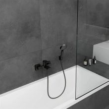 hansgrohe Vernis Shape Einhebel-Wannenmischer Aufputz, Mattschwarz