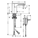 hansgrohe Vernis Blend Elektronik-Waschtischmischer mit...