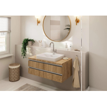 hansgrohe Vernis Blend Einhebel-Waschtischmischer mit Schwenkauslauf und Zugstangen-Ablaufgarnitur, Chrom