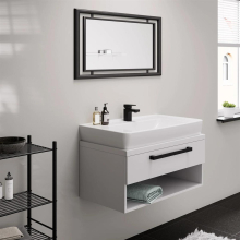 hansgrohe Vernis Shape Einhebel-Waschtischmischer 70 mit isolierter Wasserführung und Zugstangen-Ablaufgarnitur, Mattschwarz