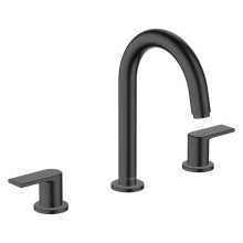 hansgrohe Vernis Shape 3-Loch Waschtischarmatur mit Zugstangen-Ablaufgarnitur, Mattschwarz