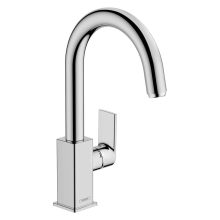 hansgrohe Vernis Shape Einhebel-Waschtischmischer mit Schwenkauslauf und Zugstangen-Ablaufgarnitur, Chrom