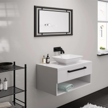 hansgrohe Vernis Shape Einhebel-Waschtischmischer Unterputz für Wandmontage mit Auslauf 20,7 cm, Mattschwarz