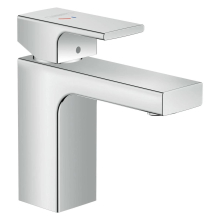 hansgrohe Vernis Shape Einhebel-Waschtischmischer 100 CoolStart mit isolierter Wasserführung und Zugstangen-Ablaufgarnitur, Chrom
