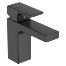 hansgrohe Vernis Shape Einhebel-Waschtischmischer 100 CoolStart mit isolierter Wasserführung und Zugstangen-Ablaufgarnitur, Mattschwarz