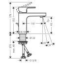 hansgrohe Vernis Shape Einhebel-Waschtischmischer 100...