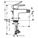 hansgrohe Talis E Einhebel-Bidetmischer mit...