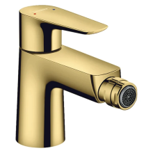 hansgrohe Talis E Einhebel-Bidetmischer mit Zugstangen-Ablaufgarnitur, Polished Gold Optic