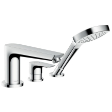 hansgrohe Talis E 3-Loch Einhebel-Wannenrandmischer für Secuflex, Chrom