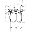 hansgrohe Talis E 3-Loch Waschtischarmatur mit...