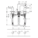 hansgrohe Talis E 3-Loch Waschtischarmatur mit...