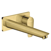 hansgrohe Talis E Einhebel-Waschtischmischer Unterputz für Wandmontage mit Auslauf 22,5 cm, Polished Gold Optic
