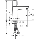 hansgrohe Talis Select E Waschtischmischer 110 mit...