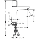 hansgrohe Talis Select E Waschtischmischer 110 ohne...