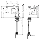 hansgrohe Talis E Einhebel-Waschtischmischer 150 mit...