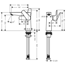hansgrohe Talis E Einhebel-Waschtischmischer 150 ohne...