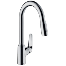 hansgrohe Focus M42 Einhebel-Küchenmischer 220, Ausziehbrause, 2jet, Chrom