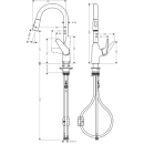 hansgrohe Focus M42 Einhebel-Küchenmischer 220,...