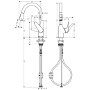 hansgrohe Focus M42 Einhebel-Küchenmischer 180,...