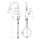 hansgrohe Focus M42 Einhebel-Küchenmischer 180, Ausziehbrause, 2jet, Edelstahl Finish