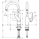 hansgrohe Focus M42 Einhebel-Küchenmischer 220,...