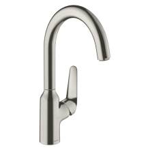 hansgrohe Focus M42 Einhebel-Küchenmischer 220, 1jet, Edelstahl Finish