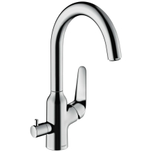 hansgrohe Focus M42 Einhebel-Küchenmischer 220, Geräteabsperrventil, 1jet, Chrom