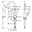 hansgrohe Logis M31 Einhebel-Küchenmischer 260,...