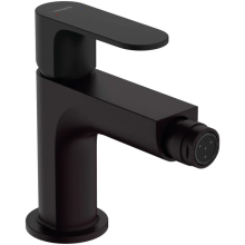 hansgrohe Rebris S Einhebel-Bidetmischer mit Zugstangen-Ablaufgarnitur, Mattschwarz