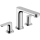 hansgrohe Rebris S 3-Loch Waschtischarmatur 110 mit Zugstangen-Ablaufgarnitur, Chrom