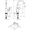 hansgrohe Rebris E Einhebel-Waschtischmischer 210 mit...