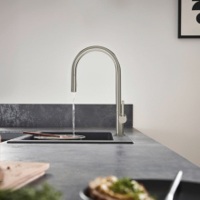 hansgrohe Talis M54 Einhebel-Küchenmischer 210, Ausziehbrause, 2jet, sBox, Edelstahl Finish