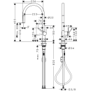 hansgrohe Talis M54 Einhebel-Küchenmischer 210,...