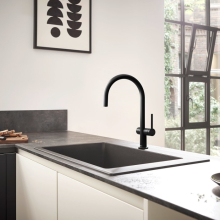 hansgrohe Talis M54 Einhebel-Küchenmischer 220, Geräteabsperrventil, 1jet, Mattschwarz